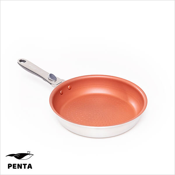 王様フライパンPENTA（ペンタ）24cm×5.3cm IH&直火用 ルビーレッド